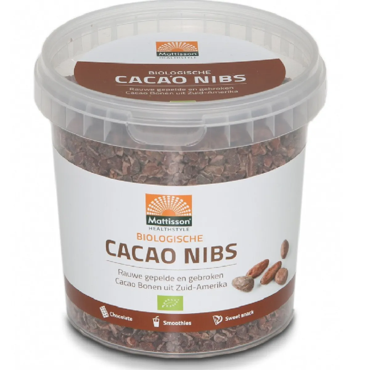 Mattisson Cacao Nibs Rauw Biologisch 400g Discount