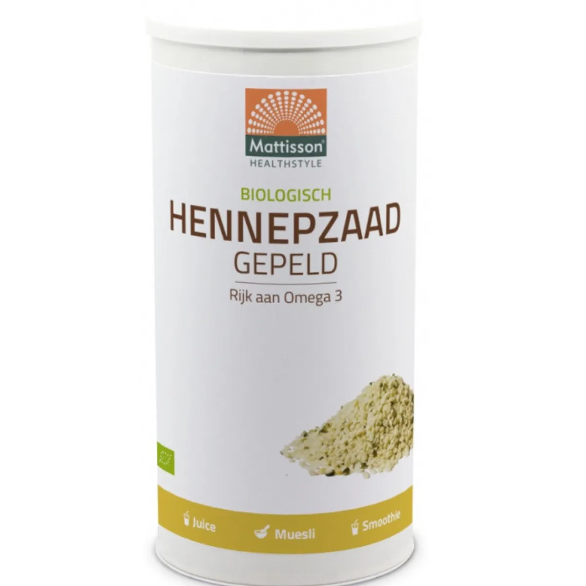 Mattisson Hennepzaad Gepeld Biologisch 500g Clearance