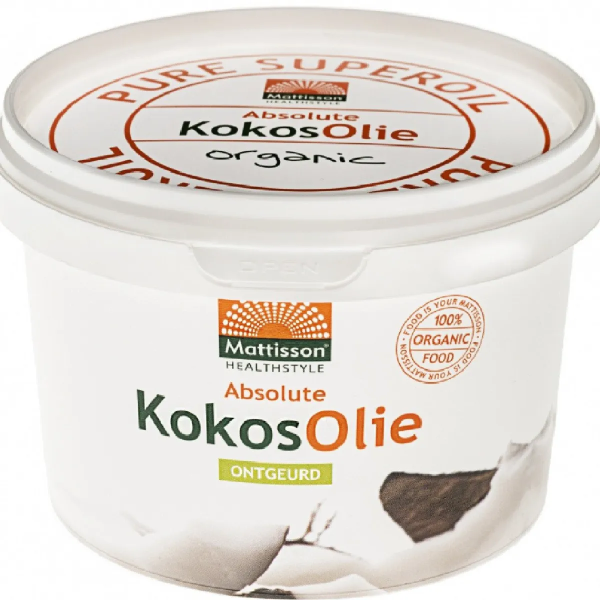 Mattisson Kokosolie Geurloos Biologisch 500ml Outlet
