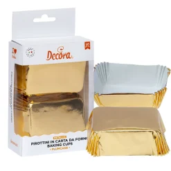Decora Mini Plumcake Bakvorm Goud 80x50x32(h)mm 20 stuks Clearance