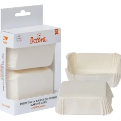 Decora Mini Plumcake Bakvorm Wit 80x50x32(h)mm 36 stuks Outlet