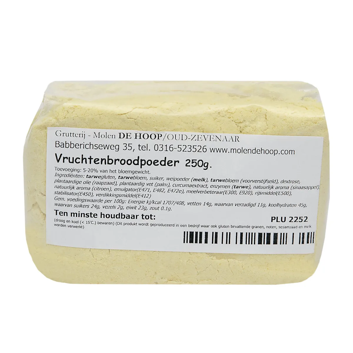 Molen de Hoop Broodverbeteraar Vruchtenbrood 250 gram Outlet