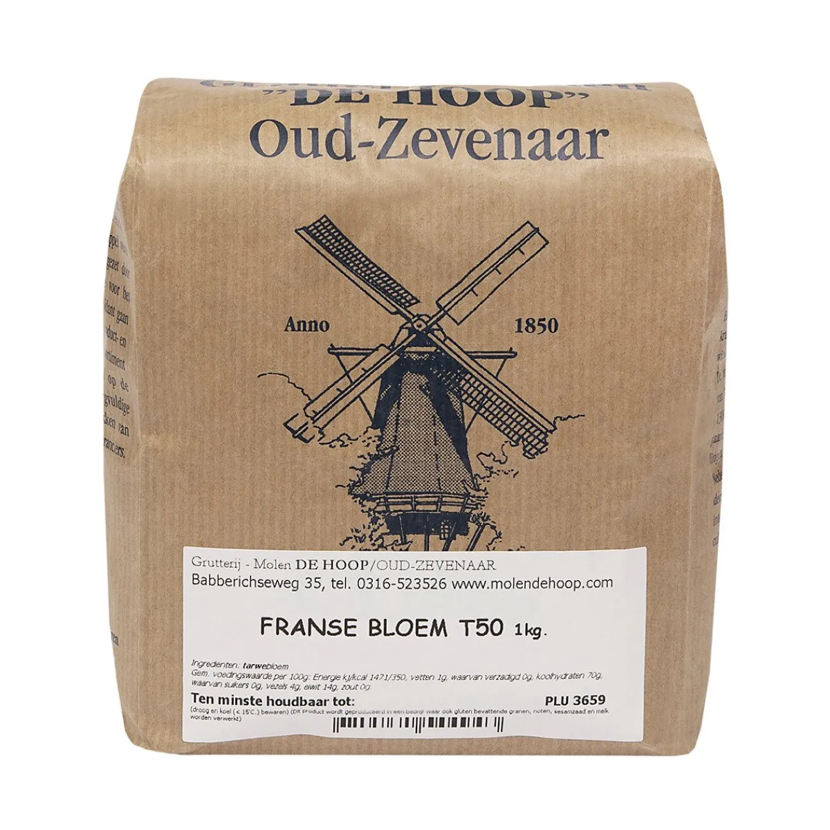 Molen de Hoop Franse Tarwebloem T50 1kg