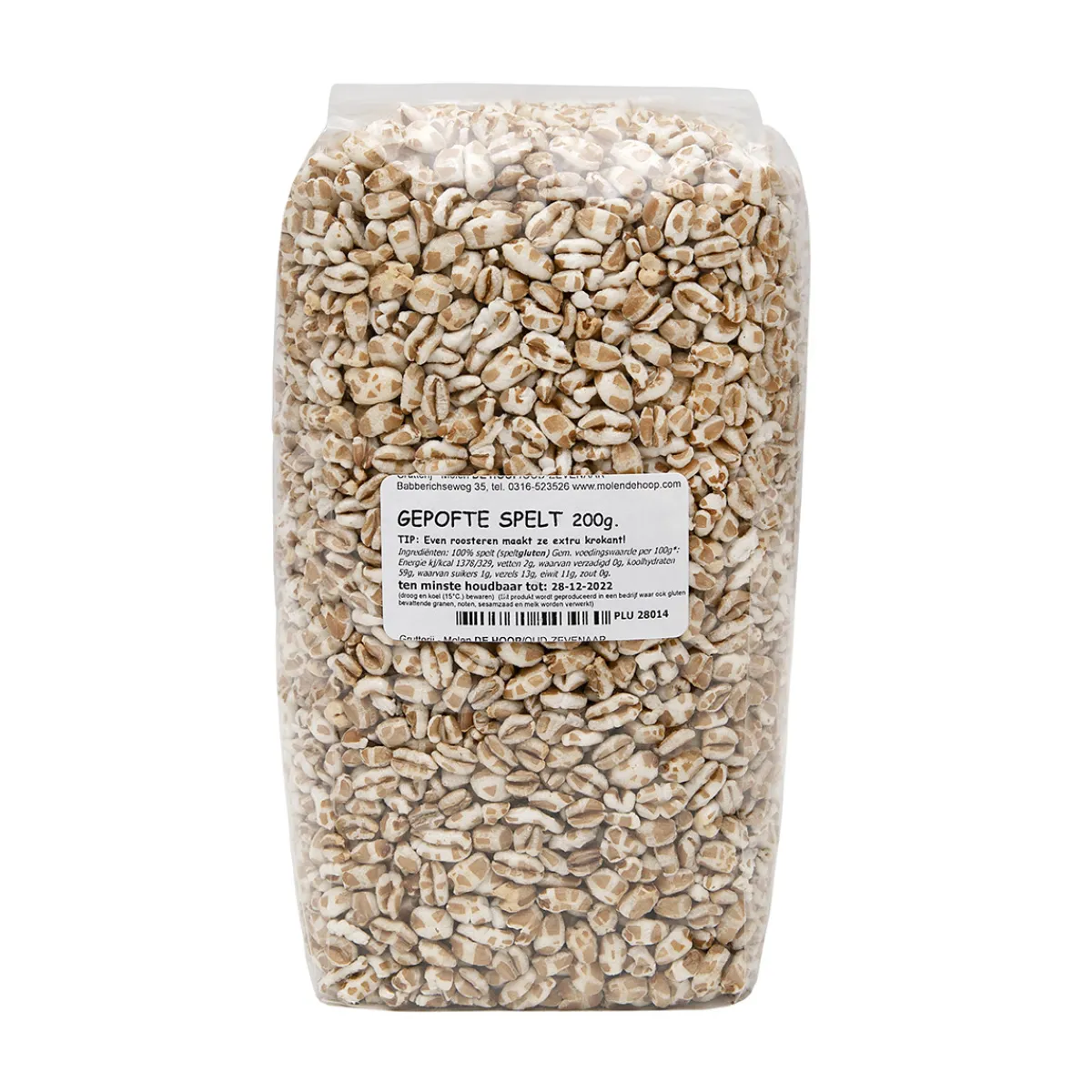 Molen de Hoop Gepofte Spelt 200g Clearance