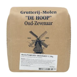 Molen de Hoop Mais/Pompoen Broodmix 2,5kg Hot