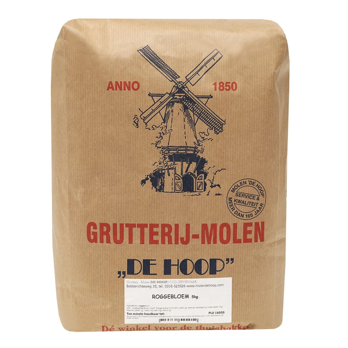 Molen de Hoop Roggebloem 5kg New