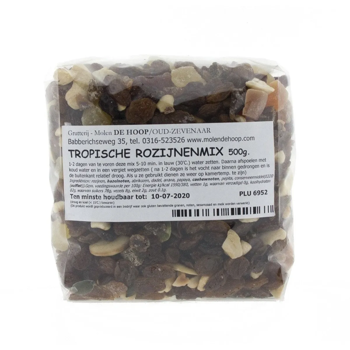 Molen de Hoop Tropische Noten-Rozijnenmix 500g Sale