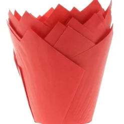House of Marie Muffin Cups HoM Tulp Rood 36st. New
