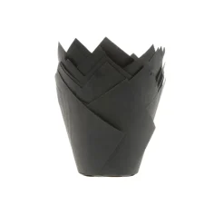 House of Marie Muffin Cups HoM Tulp Zwart 200st. Hot