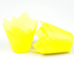 Overig Muffin cups tulpmodel Geel 200 st. Hot