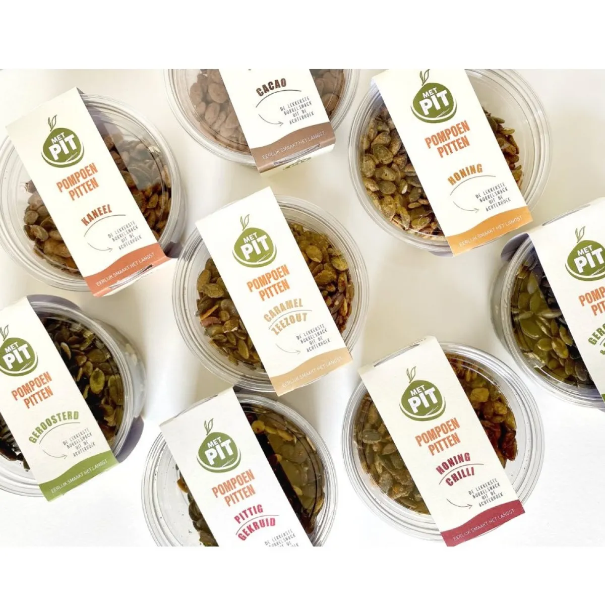 Met Pit Nederlandse Pompoenpitten Honing 150g Hot