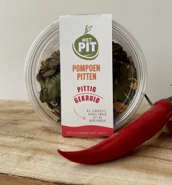 Met Pit Nederlandse Pompoenpitten Pittig Gekruid 150g New
