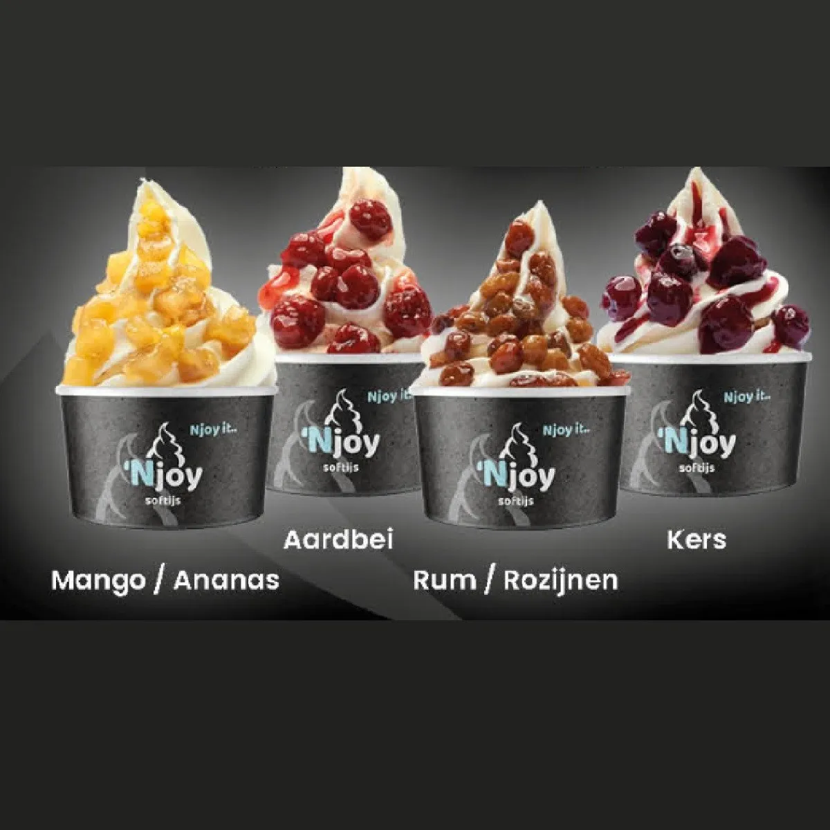 Njoy Fruitcocktail Aardbeien (1kg) Best