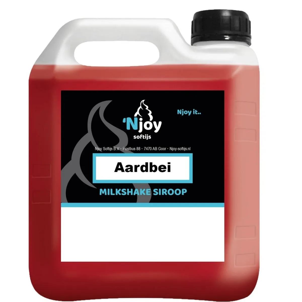 Njoy Milkshake Siroop Aardbei (2 liter) Sale