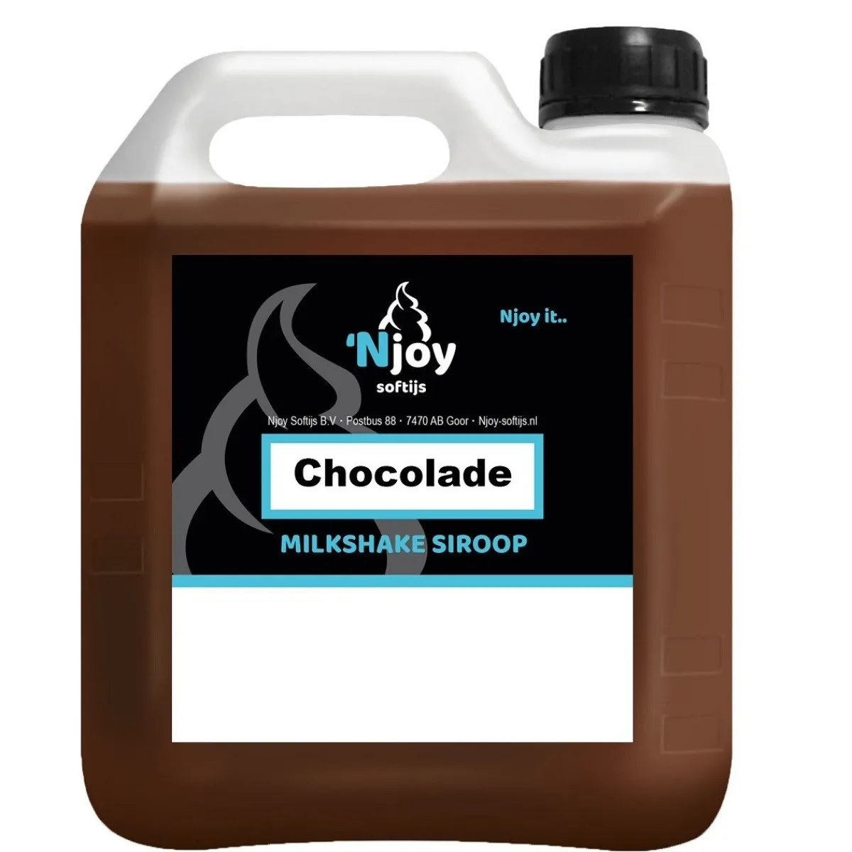 Njoy Milkshake Siroop Chocolade (2 liter) Clearance