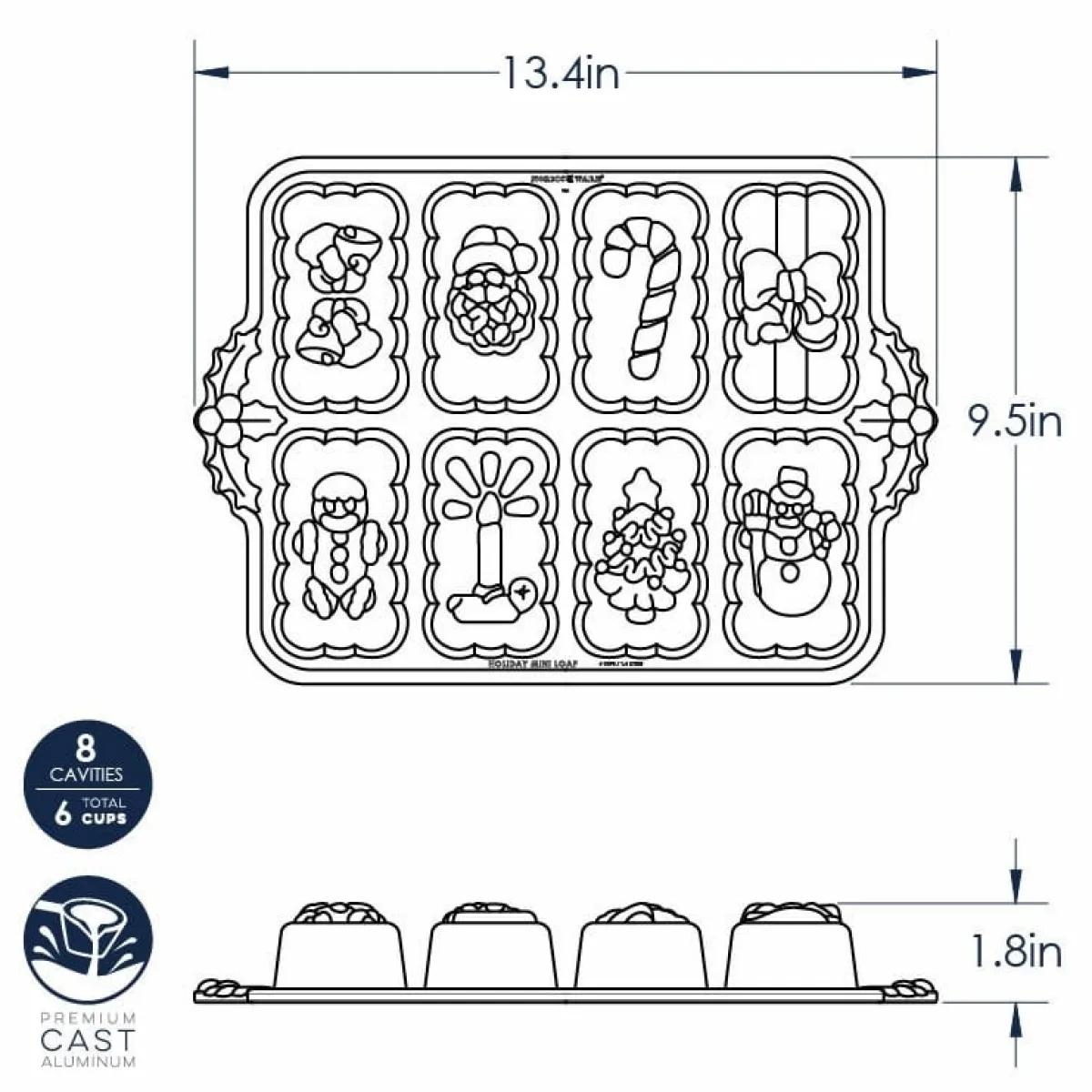 Nordic Ware Kerst Mini Bakvorm Discount