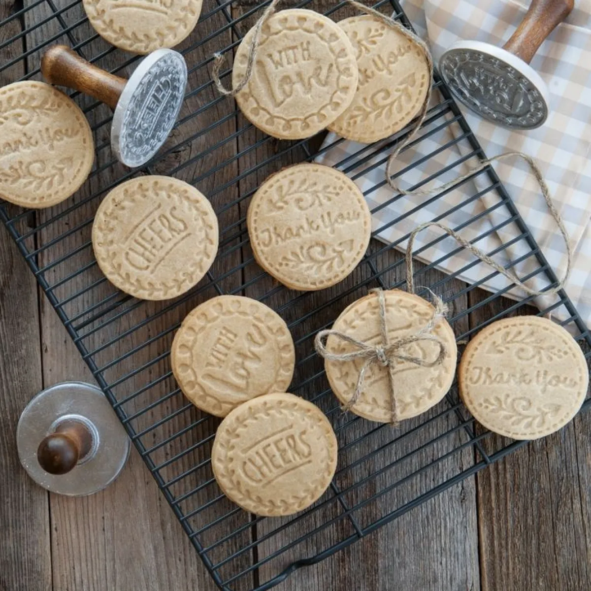 Nordic Ware Koekjesstempel Greetings Set/3 Best