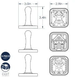 Nordic Ware Koekjesstempel Gingerbread Set/3 Outlet