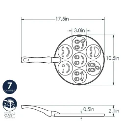 Nordic Ware Pancake Pan Smiley New