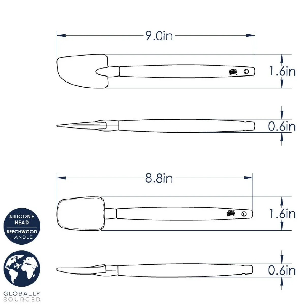 Nordic Ware Spatel 22cm Set/2 Outlet