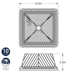 Nordic Ware Tulband Squared Bakvorm** Outlet