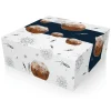 Overig Oliebollendoos Wit 23x23x8cm Outlet