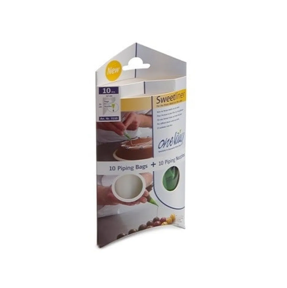 One Way Wegwerp Spuitzak (Cornetje) Transparant 10x 21x12cm Sale