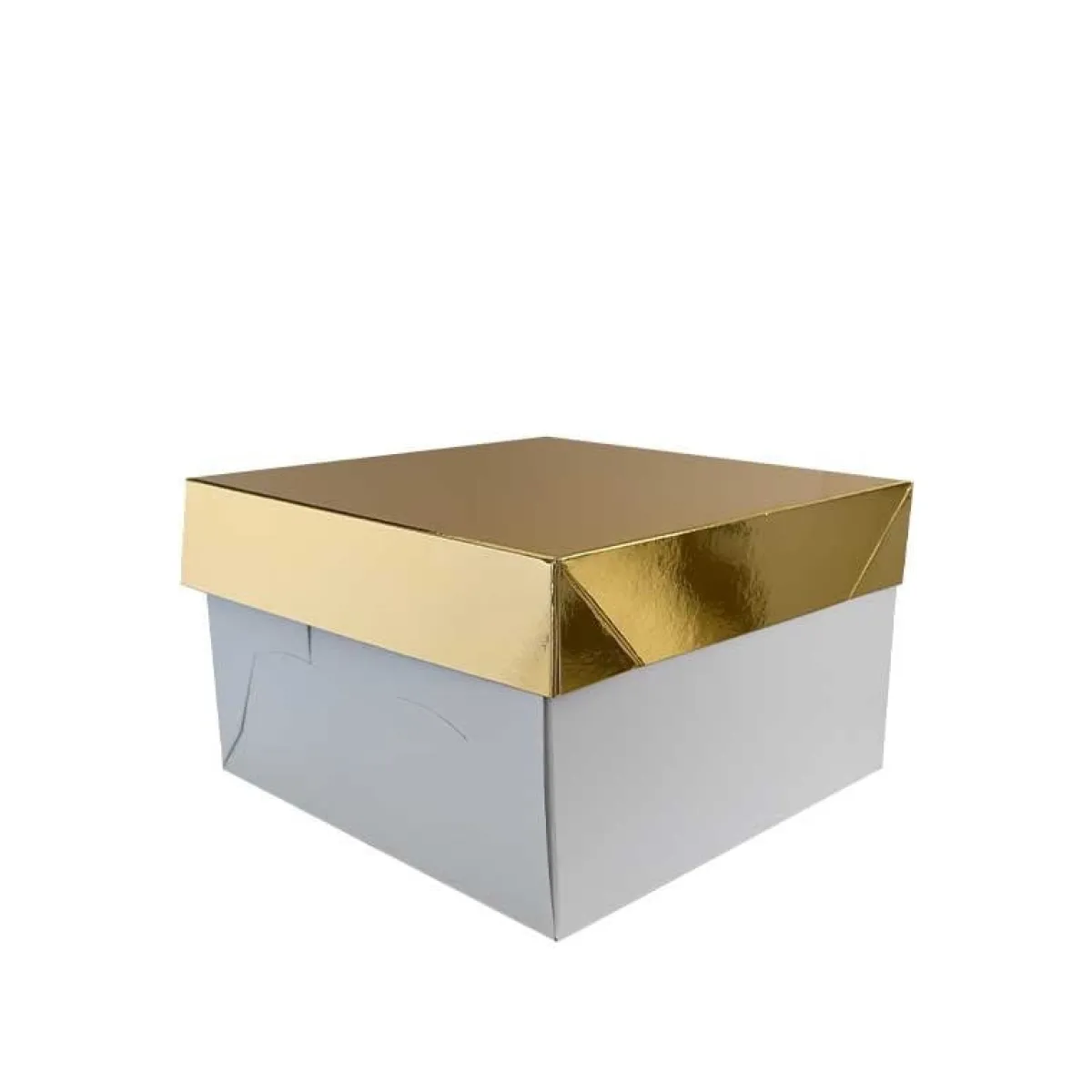 Decora Panettonedoos Wit met Goud 20x20x20(h)cm Hot