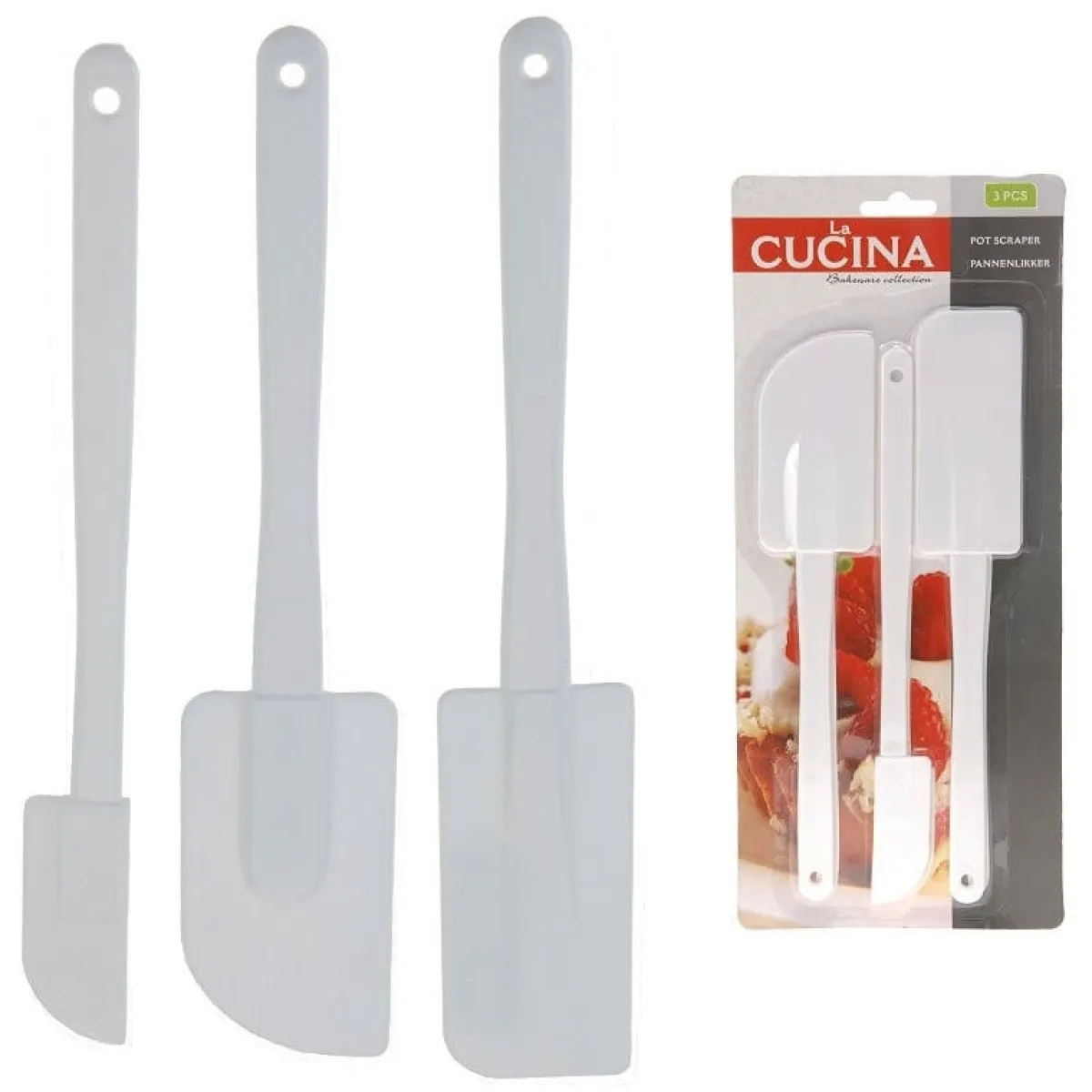 Overig Pannenlikker Wit Set/3