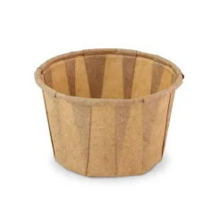 Overig Papieren Bakje Rond Bruin Ø5,8x3,6cm 200st. Hot