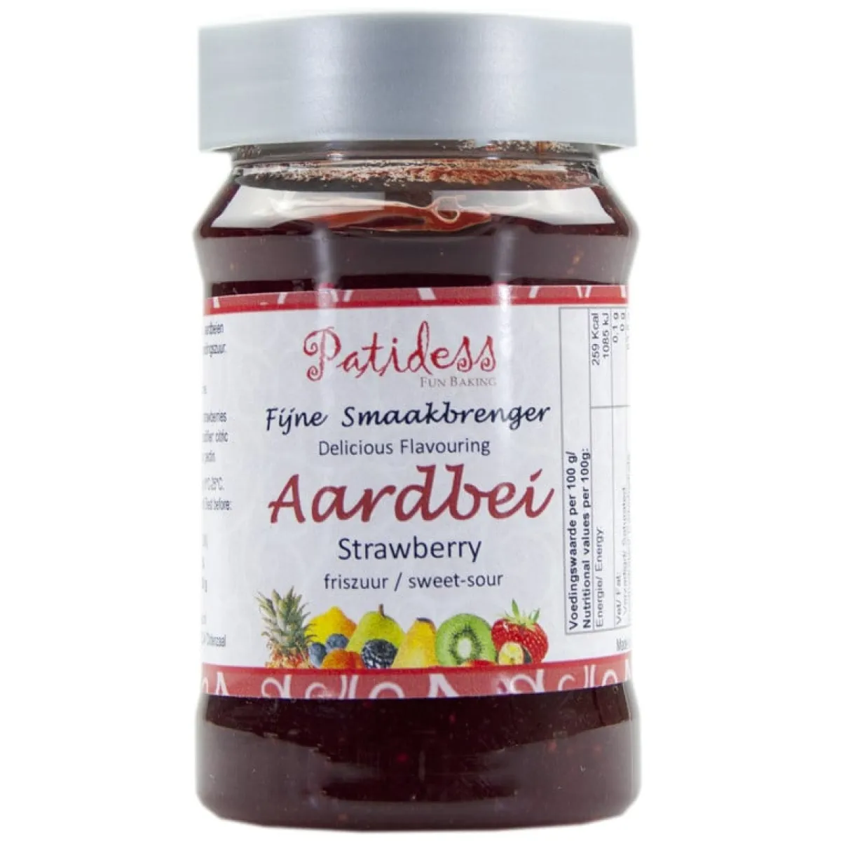 Patidess Smaakpasta Aardbei Friszuur 120g Clearance