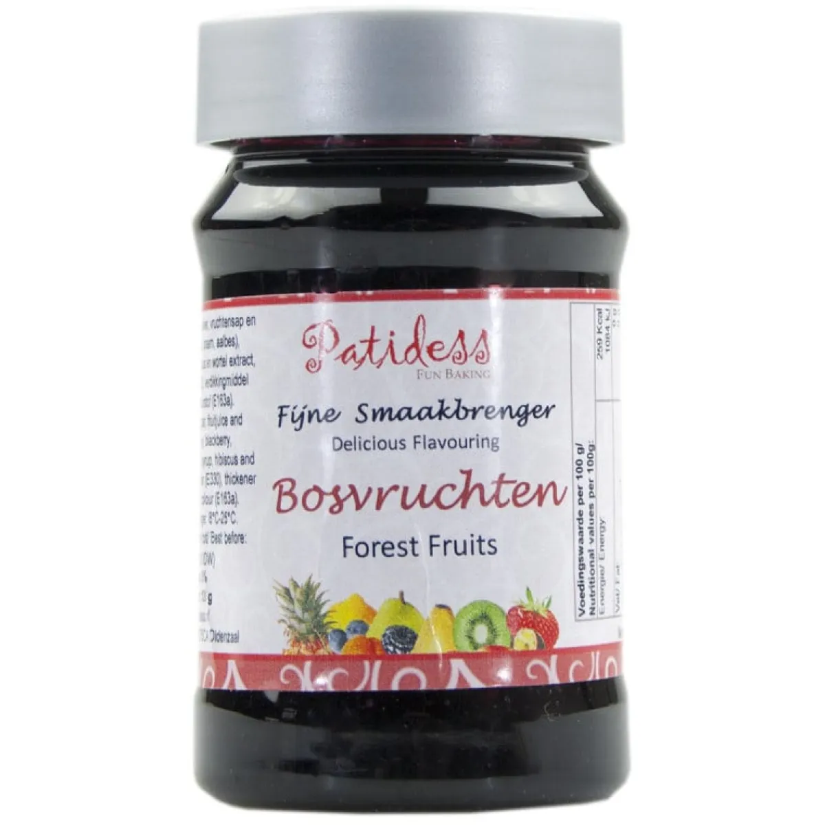 Patidess Smaakpasta Bosvruchten 120g New