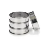 Patisse Flan/Cake ringen RVS Ø8cm Set/4 Hot