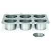 Patisse Mini Cheesecake Bakvorm Losse Bodems Silver-Top Ø8cm Outlet