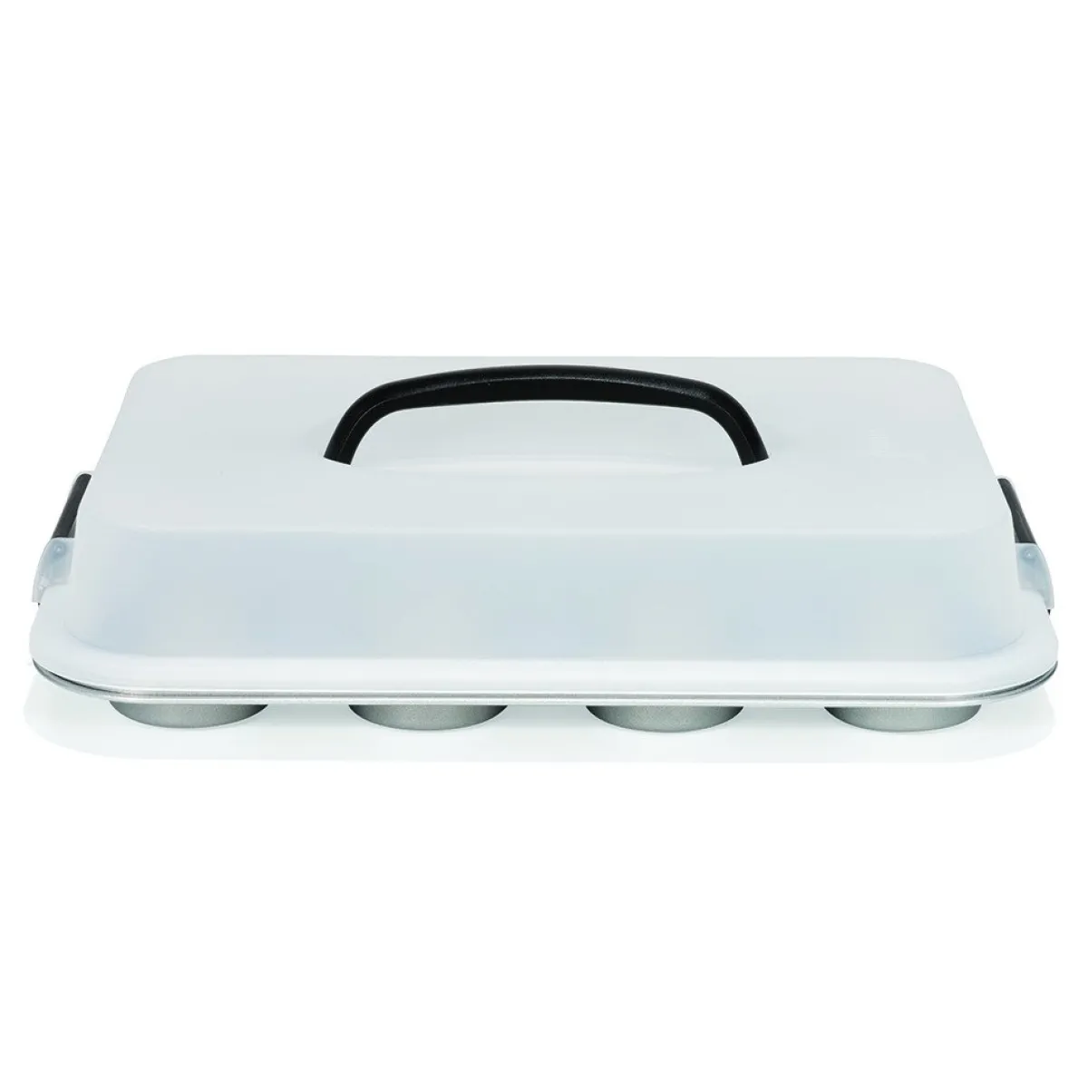 Patisse Muffinvorm Silver-Top 12 Vaks met Draagdeksel 35cm Clearance