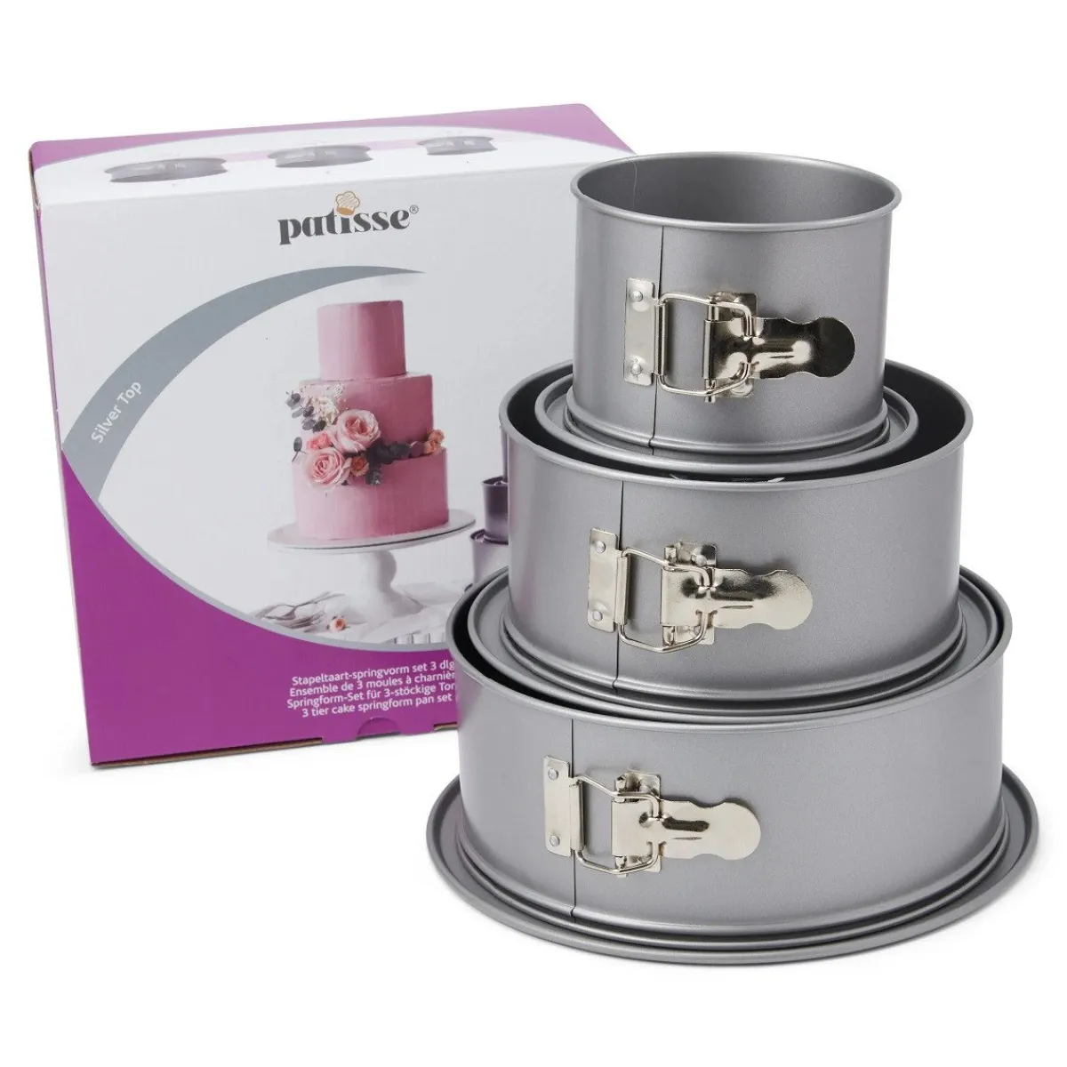 Patisse Springvorm Bakvorm Silver-Top Set/3 Sale