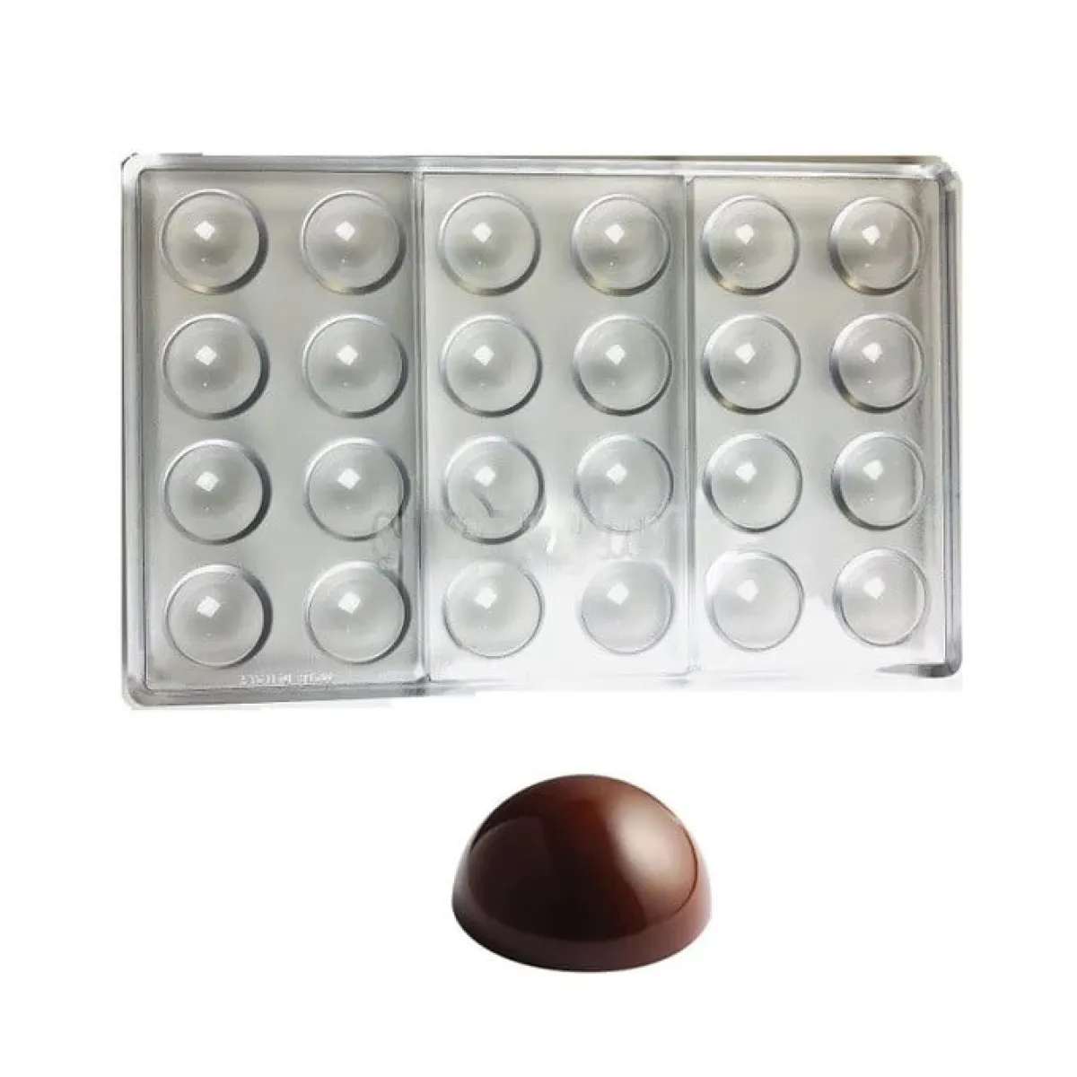 Pavoni Bonbonvorm Halve Bol (24x) Ø35x17,5mm Best