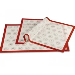 Pavoni Siliconen Bakmat met Macaronverdeling 60x40cm Best
