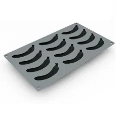 Pavoni Siliconen Vorm Banaan 90x40,5mm (12) 30x17,5cm Outlet