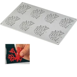 Pavoni Siliconen Vorm Coral (8) Ø75x59mm 30x20cm Hot