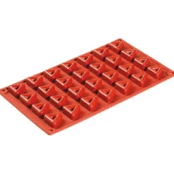 Pavoni Siliconen Vorm Mini Savarin Driehoek (28) Ø30x13mm Best