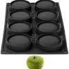 Pavoni Siliconen Vorm Mono Macaron Ø7x3,5cm (8) Set/2 New