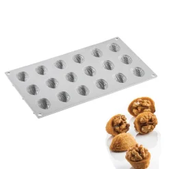 Pavoni Siliconen Vorm Notendop 38x28mm (18) 30x17,5cm