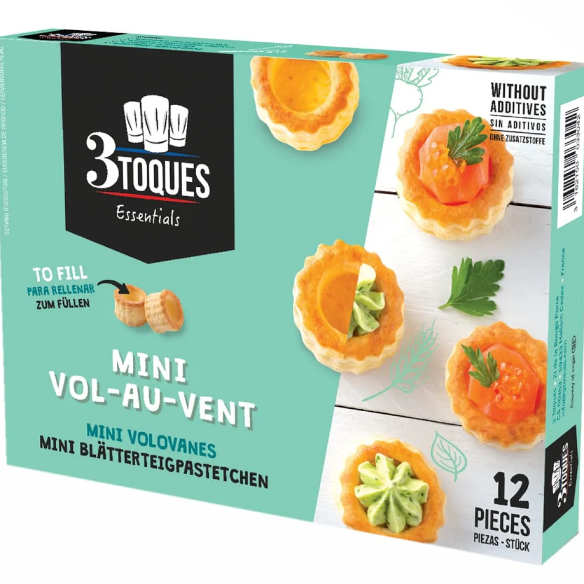 Pidy Bladerdeeg Pasteitjes Zakouski Ø3,5cm (12 st.) New