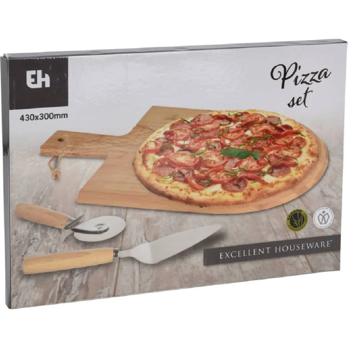 Overig Pizza Snijplank 43x30cm (Incl. Pizzasnijder en Pizzaschep) Online