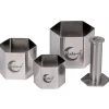 Plate-it Garneerringen Hexagon met Pusher Set/4 New