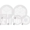 Plate-it Stencil Hexagon Set/6 Hot