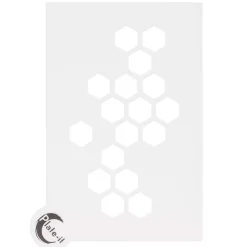 Plate-it Stencil Hexagon Set/6 Hot