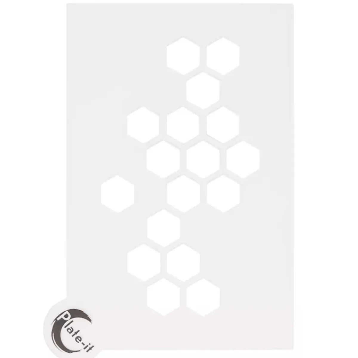 Plate-it Stencil Hexagon Set/6 Hot