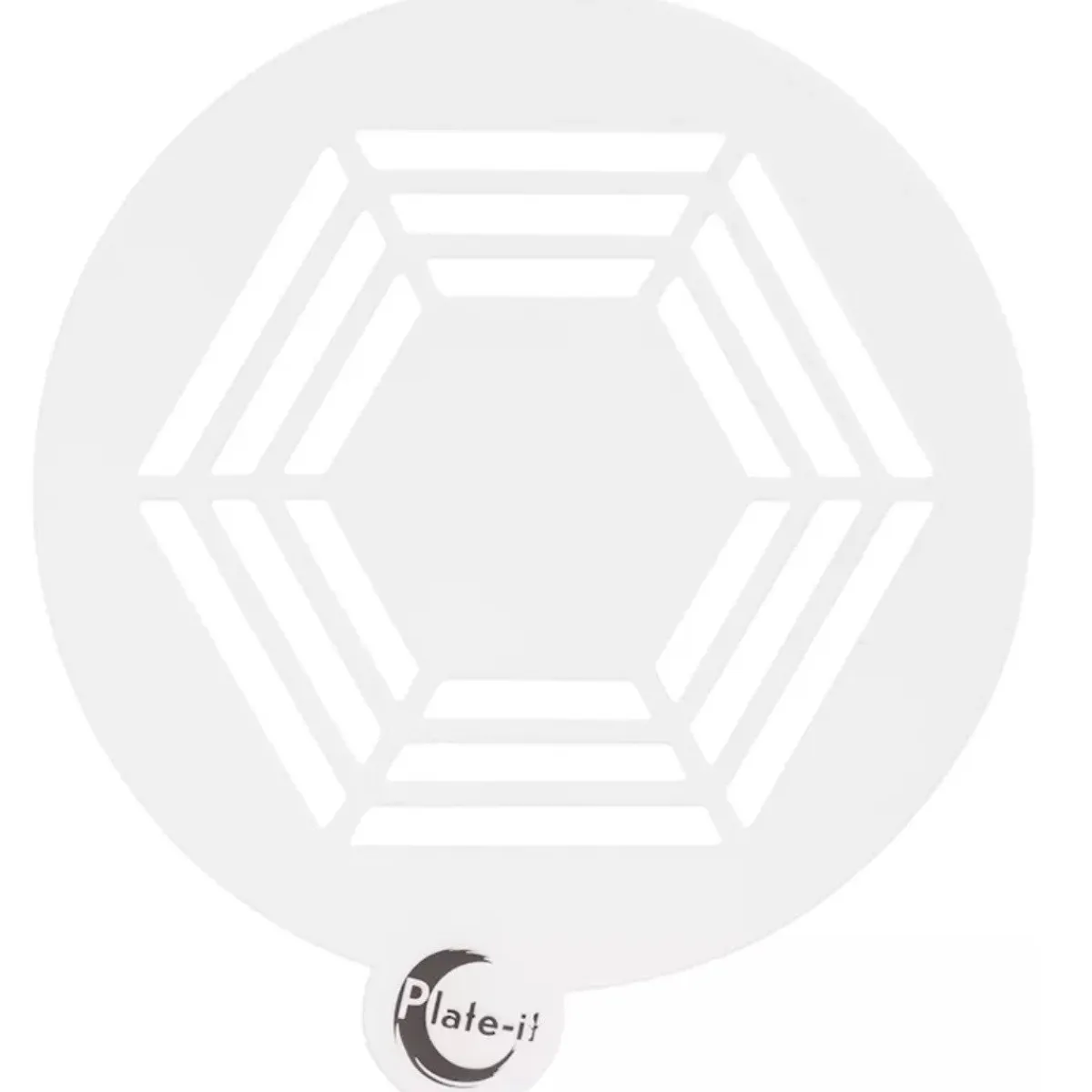 Plate-it Stencil Hexagon Set/6 Hot